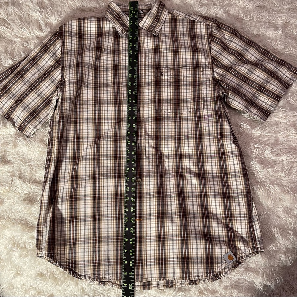 ✨17xHOST PICK✨Carhartt Plaid Button-Up - Picture 2 of 7